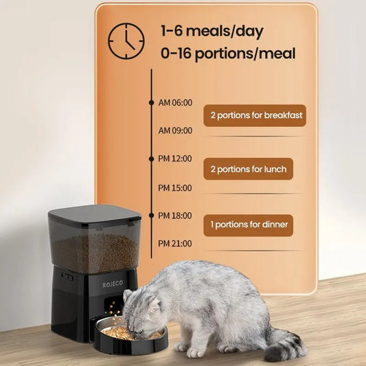 Smart Automatic Cat & Dog Feeder β LCD Display, Portion Control & Scheduled Meals