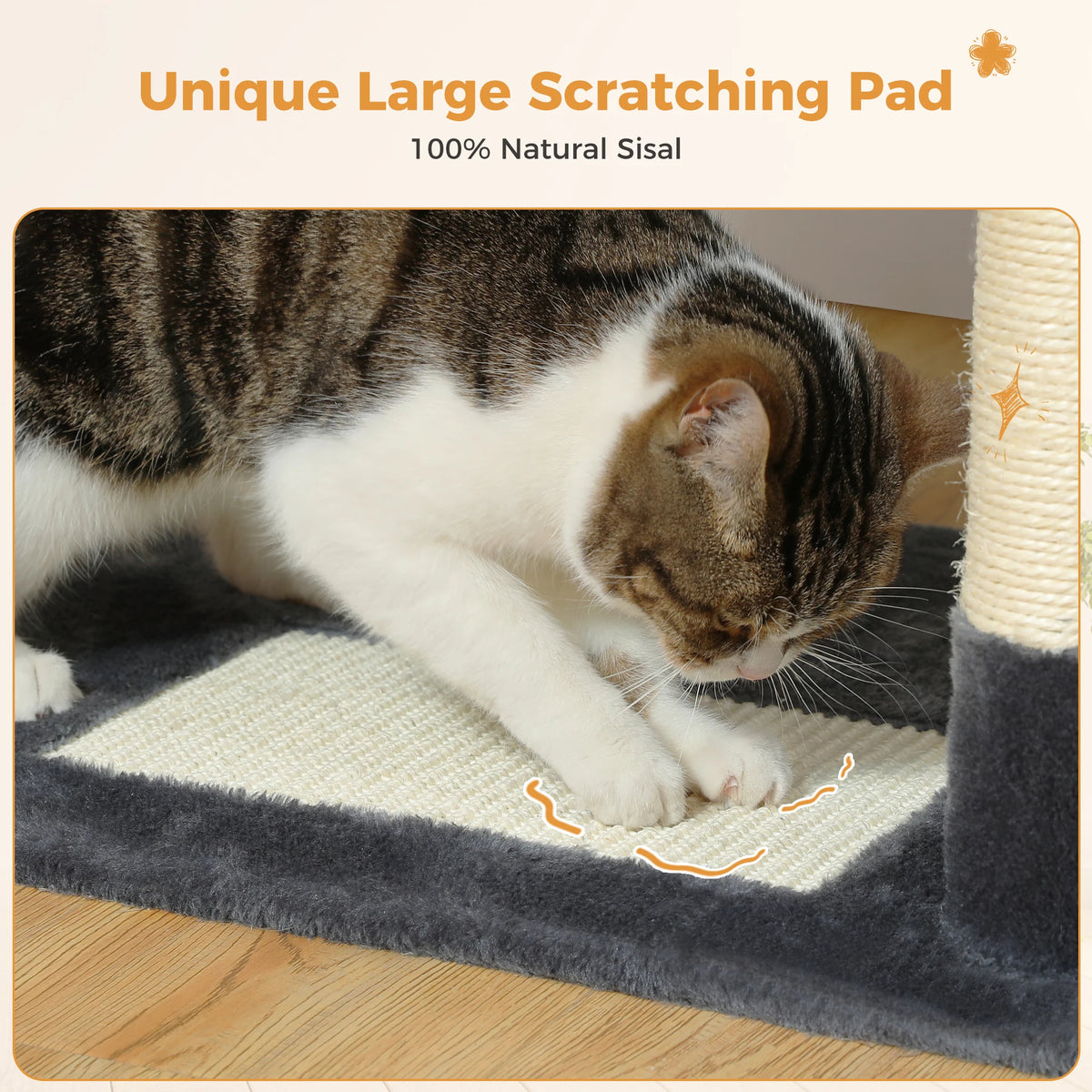 Large Indoor Cat Tree 184cm, 8-Level with Sisal, Hammock & Condo