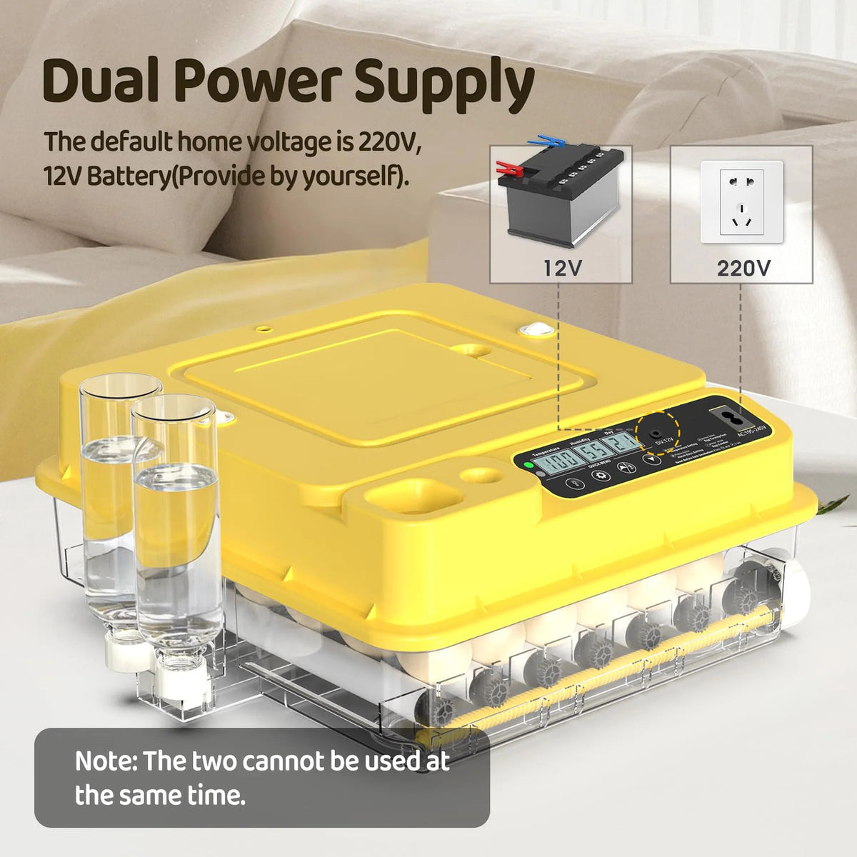Automatic Egg Incubator – 36-Egg Digital Hatcher with Humidity Control & Candler
