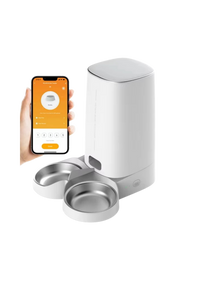 Automatic Cat Feeder 4L, WiFi Smart Dispenser with App Scheduling, Stainless Steel Bowl & Dual Power Backup