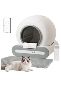 Automatic Litter Box 65L, Self-Cleaning Enclosed Drum with App Control & Low Entry