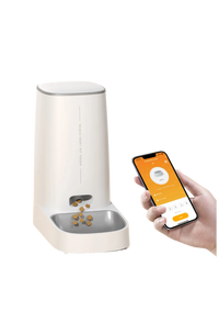 Automatic Cat Feeder 4L, WiFi Smart Dispenser with App Scheduling, Stainless Steel Bowl & Dual Power Backup