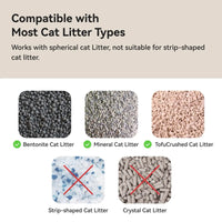 Automatic Litter Box 11L, Self-Cleaning Open-Top with Safety Sensors & Quiet 40dB Motor