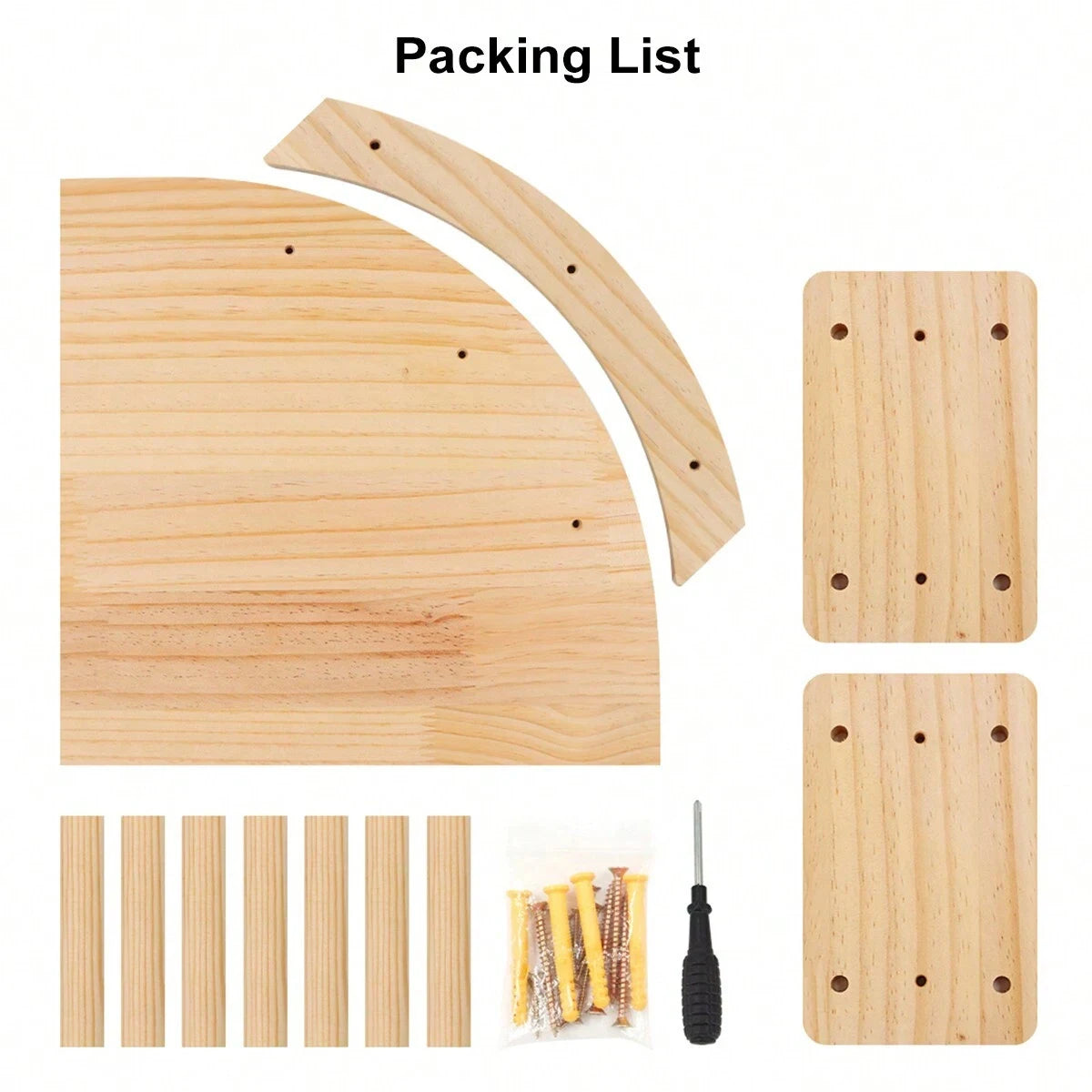 Cat Wall Shelves Corner Set, 12.4" Curved Perch with 3 Steps & Hammock