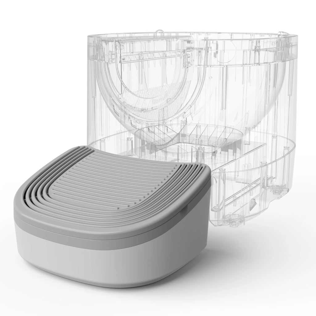 Automatic Litter Box 11L, Self-Cleaning Open-Top with Safety Sensors & Quiet 40dB Motor