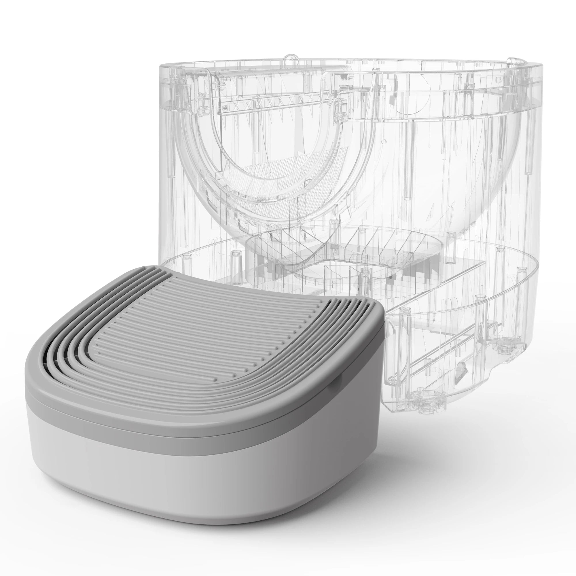 Automatic Litter Box 11L, Self-Cleaning Open-Top with Safety Sensors & Quiet 40dB Motor
