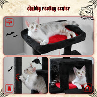 Cat Tree 143cm, 5-Level with Sisal Posts, Hammock, Condo & Top Perch