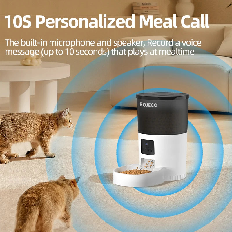 Smart Automatic Pet Feeder Cat Dog Video Recorder Remote Control Cat Dog