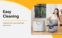 Automatic Litter Box 11L, Self-Cleaning Open-Top with Safety Sensors & Quiet 40dB Motor