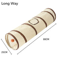 Cat Tunnel 26"–49", Collapsible in 4 Shapes with Peek Holes & Dangling Ball