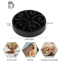 Slow Feeder Dog Bowl, Anti-Gulp Maze with Non-Slip Base, Dishwasher Safe