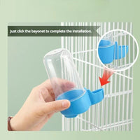 Bird Feeder & Water Dispenser, Clip-On Gravity Cup for Cages
