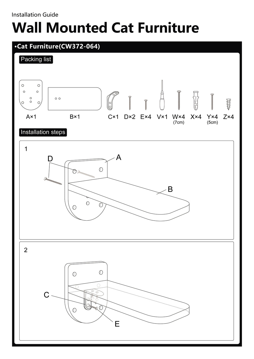 Cat Wall Shelves Corner Set, 12.4" Curved Perch with 3 Steps & Hammock