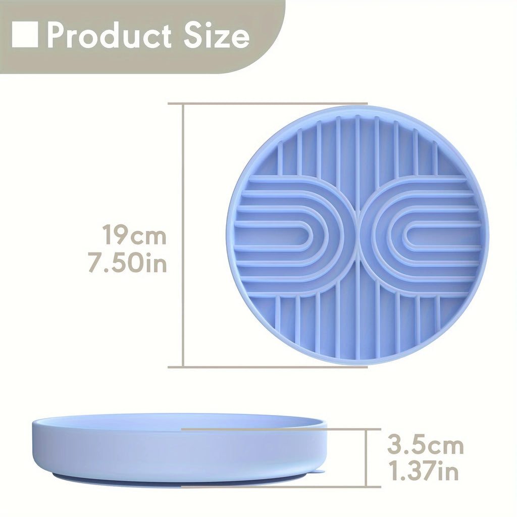Slow Dog Feeder Silicone Licking Mat, Anxiety-Relieving Pad, Non-Slip