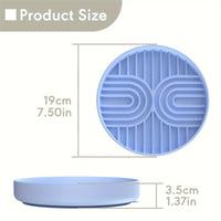 Slow Dog Feeder Silicone Licking Mat, Anxiety-Relieving Pad, Non-Slip