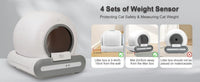 Automatic Litter Box 65L, Self-Cleaning Enclosed Drum with App Control & Low Entry