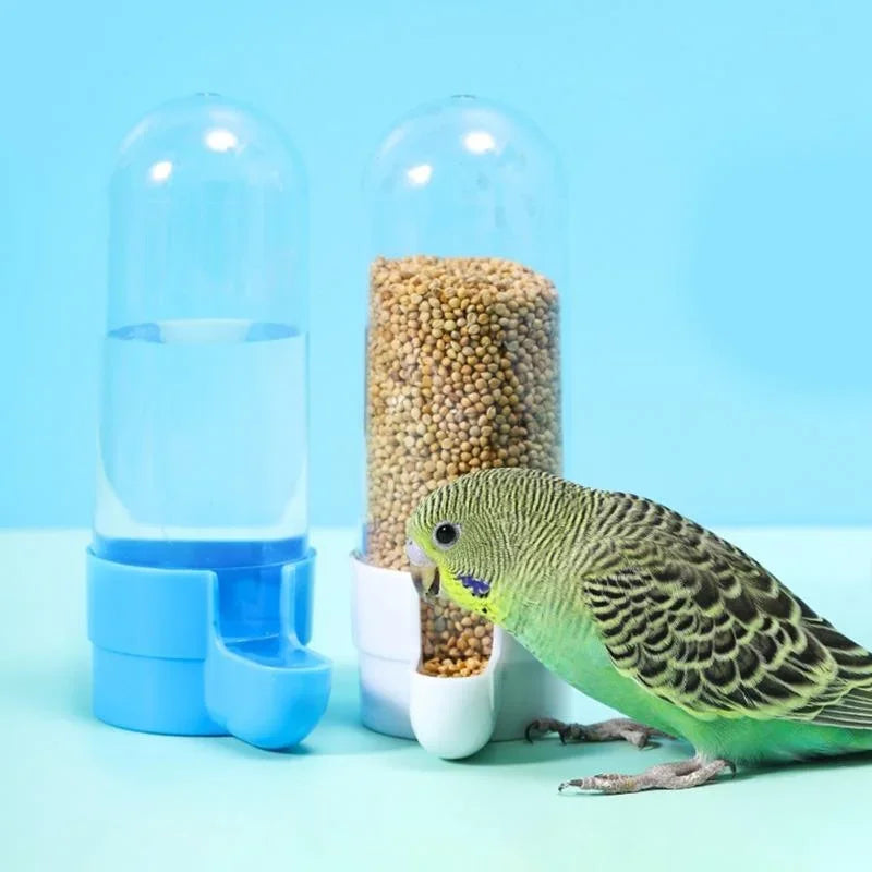 Bird Feeder & Water Dispenser, Clip-On Gravity Cup for Cages