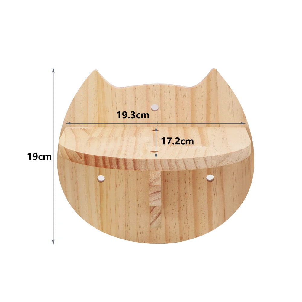 Cat Wall Shelves Climbing System, House & Bridge Set for Indoor Cats