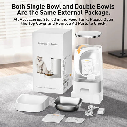Smart WiFi Automatic Cat & Dog Feeder — Remote Control & Scheduled Meals
