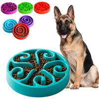 Slow Feeder Dog Bowl, Anti-Gulp Maze with Non-Slip Base, Dishwasher Safe
