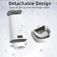 Automatic Cat Feeder 4L, WiFi Smart Dispenser with App Scheduling, Stainless Steel Bowl & Dual Power Backup