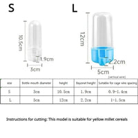 Bird Feeder & Water Dispenser, Clip-On Gravity Cup for Cages