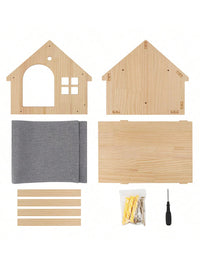 Cat Wall Shelves Climbing System, House & Bridge Set for Indoor Cats