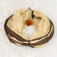 Cat Tunnel 26"–49", Collapsible in 4 Shapes with Peek Holes & Dangling Ball
