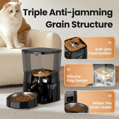 Smart Automatic Cat & Dog Feeder — LCD Display, Portion Control & Scheduled Meals