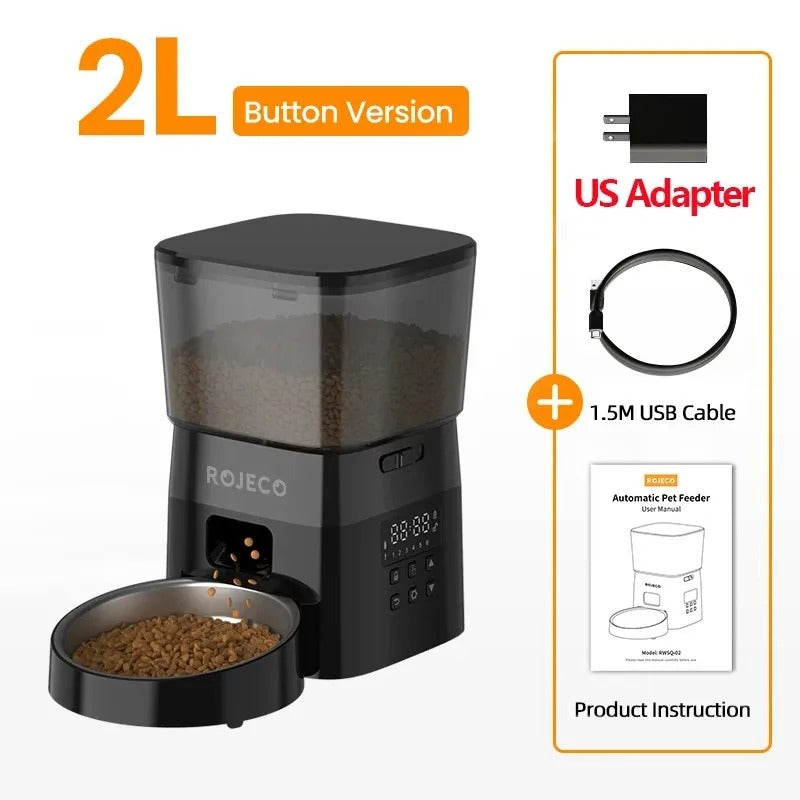 Smart Automatic Cat & Dog Feeder — LCD Display, Portion Control & Scheduled Meals